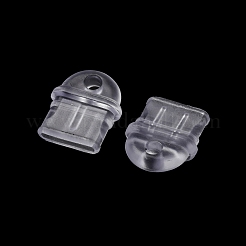 PVCモバイル防塵プラグ  携帯用防塵プラグ  透明  1.05x0.95x0.4cm  穴：2mm&nbsp;KY-WH0045-63