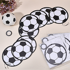 スポーツパーティー装飾紙バナー8枚  サッカー  133x0.5mm&nbsp;AJEW-CN0007-14B