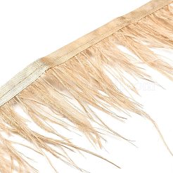 2 個 2 色のファッションダチョウの羽のトリミング  布バンド付き  装飾アクセサリー  ミックスカラー  105x0.8mm  1m / pc  1pc /カラー&nbsp;DIY-XCP0002-78