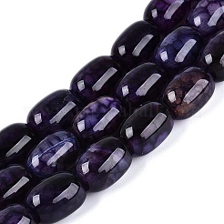 天然石瑪瑙ビーズ連売り  ナツメ  染め＆加熱  インディゴ  17~18x12.5~13.5mm  穴：0.9~1.2mm  約22個/連  15.16~15.55インチ（38.5~39.5cm）&nbsp;G-Q606-97B-07