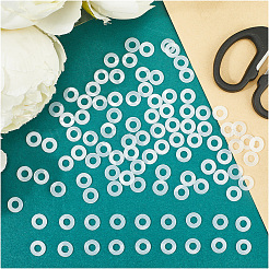ナイロンワッシャー100個  断熱シム  ホワイト  10x1mm&nbsp;FIND-CN0002-17B