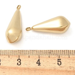 304ステンレスペンダント  手動研磨  ゴールドカラー  イオンプレーティング（ip）  ティアドロップ  23x10x9mm  穴：1.6mm&nbsp;STAS-Q345-08B-G