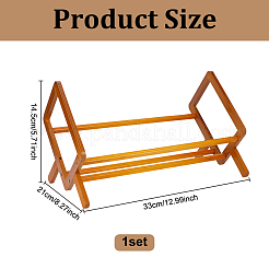 木製の本収納ホルダー  シエナ  330x210x145mm&nbsp;AJEW-WH0270-716