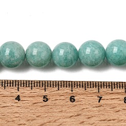 天然石アマゾナイトビーズ連売り  ラウンド  10mm  穴：0.8~1mm  約40個/連  15.7インチ&nbsp;G-P204-02-10mm