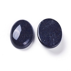 合成ブルーゴールドストーン青金砂石カボション  オーバル  染め  25~25.5x17.5~18x5~7mm&nbsp;G-L511-D-03