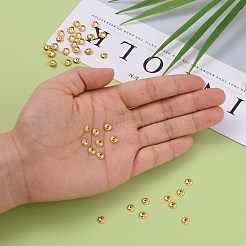 真鍮製ビーズキャップ  カドミウムフリー＆ニッケルフリー＆鉛フリー  18KGP本金メッキ  6x2mm  穴：1mm&nbsp;X-KK-P032-06-NR