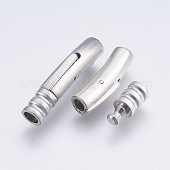 変色しにくい304ステンレススチール製バヨネット留め具  艶消し  ステンレス鋼色  30x6mm  穴：4mm&nbsp;X-STAS-E427D-4P