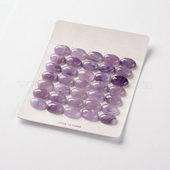 天然アメジスト宝石の楕円形のカボション  12x10x4mm&nbsp;G-J329-13-10x12mm
