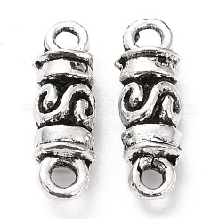 合金リンクコネクター  コラム  カドミウムフリー＆鉛フリー  アンティークシルバー  17x5.5x5mm  穴：1.4mm&nbsp;PALLOY-P184-15AS-RS