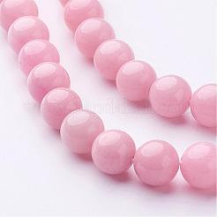 天然石馬山ジェイドラウンドビーズ連売り  染め  ミックスカラー  8mm  穴：1mm  約48個/連  15インチ&nbsp;G-D263-8mm-M