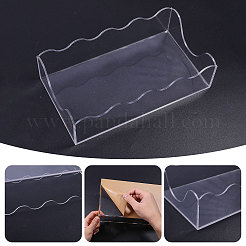 アクリルナプキン収納ボックス1袋  シリコン丸型ステッカー付き  透明  130x230x60mm  内径：124x224mm&nbsp;DIY-GL0006-18
