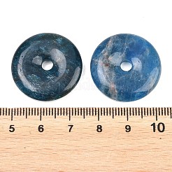 天然アパタイトのペンダント  ドーナツ/円盤チャーム  25x5.5~6mm  穴：4~4.5mm&nbsp;G-B196-01A-05