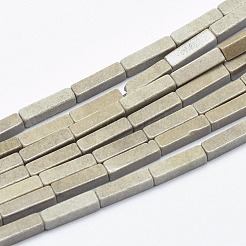 天然石瑪瑙ビーズ連売り  染め＆加熱  直方体の  ミックスカラー  8.5~9x2.5x2mm  穴：0.5mm  約47個/連  15.5インチ&nbsp;G-K265-07