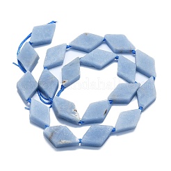 天然アンジェライトビーズ連売り  菱形  20~22x12~13x4~5mm  穴：1mm  約19個/連  39cm&nbsp;G-K245-E08-02