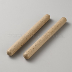 木製リズムスティック  楽器  淡い茶色  195x20mm&nbsp;AJEW-WH0609-774
