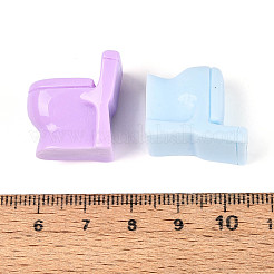 ドールハウス用の不透明樹脂製装飾  トイレ  ミックスカラー  19~20x13~13.5x21~21.5mm&nbsp;RESI-T025-49M