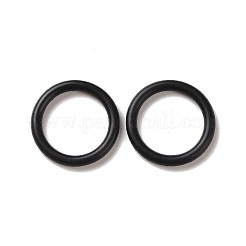 ゴム製のOリングコネクター  リンクリング  ブラック  16x3mm  内径：10mm&nbsp;FIND-G006-2B-A