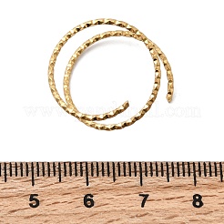 調節可能な304ステンレススチールカフリング  ゴールドカラー  1~20mm&nbsp;RJEW-D335-02G