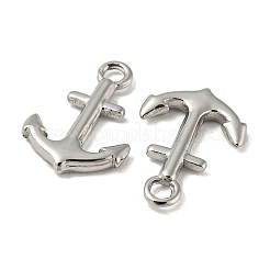 変色しない304ステンレススチールペンダント  チャームアンカー  ステンレス鋼色  16x11x1.8mm  穴：2mm&nbsp;LS-STAS-L022-230P
