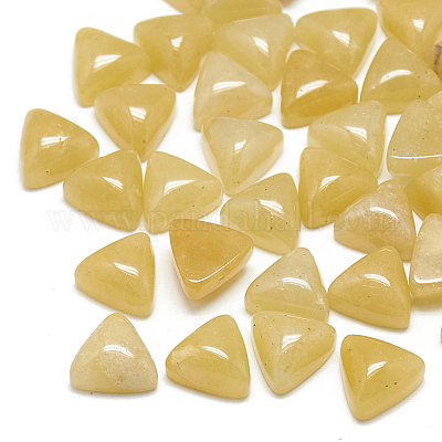 天然トパーズジェイドカボション  三角形  9.5~10x10x5.5mm&nbsp;G-T025-10x10mm-18-1