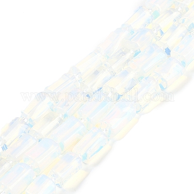 オパールビーズ連売り  シードビーズで  多面カット  コラム  11~12x6~8mm  穴：0.5mm  約28~32個/連  15.35''~16.14''（39~41センチメートル）&nbsp;G-M403-B33-02-1