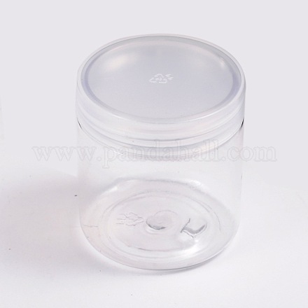 プラスチックビーズコンテナ  コラム  透明  5.5x5cm  容量：70ml（2.37液量オンス）&nbsp;CON-X0001-1