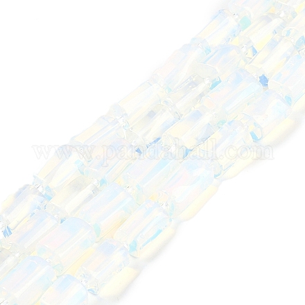 オパールビーズ連売り  シードビーズで  多面カット  コラム  11~12x6~8mm  穴：0.5mm  約28~32個/連  15.35''~16.14''（39~41センチメートル）&nbsp;G-M403-B33-02-1
