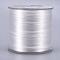 Flat Elastic Crystal String, Elastic Beading Thread, for Stretch Bracelet Making, White, 0.5mm, about 328.08 yards(300m)/roll