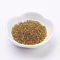 Glass Seed Beads, Transparent, Round, Goldenrod, 12/0, 2mm, Hole: 1mm, about 30000 beads/pound