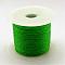 Nylon Braided Cord, Green, 1.0mm, about 49.21 yards(45m)/roll