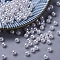 Imitated Pearl Acrylic Beads, Round, White, 4mm, Hole: 1.4~1.5mm, about 17000pcs/500g