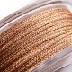 ポリエステルメタリック糸  砂茶色  1mm  約32.8ヤード（30m）/ロール&nbsp;OCOR-G006-02-1.0mm-28-3