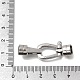 変色しにくい304ステンレススチール留め具  ステンレス鋼色  39x13x8mm  穴：6mm&nbsp;STAS-E440-84P-6