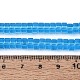 透明ガラスビーズ連売り  フラットラウンド  ドジャーブルー  6~6.5x3~3.5mm  穴：0.8~1mm  約112~120個/連  14.57~15.16''（37~38.5センチメートル）&nbsp;GLAA-N026-3x6mm-T10-4
