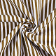 縞模様の綿織物  長方形  淡い茶色  1000x1600x0.2mm&nbsp;DIY-PH0037-96B-6