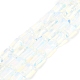 オパールビーズ連売り  シードビーズで  多面カット  コラム  11~12x6~8mm  穴：0.5mm  約28~32個/連  15.35''~16.14''（39~41センチメートル）&nbsp;G-M403-B33-02-1