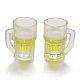 プラスチックペンダントの飾り  生ビール  きいろ  20.5x18.5x14mm&nbsp;KY-A001-01-1