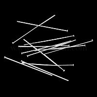 鉄平頭ピン  ニッケルフリー  銀色のメッキ  70x0.7mm  穴：2mm  約1800個/500g&nbsp;IFIN-HP7.0cm-S-NF
