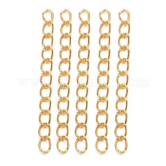 鉄はツイストチェーンで終わる  カドミウムフリー＆鉛フリー  ゴールドカラー  50x3.5mm  リンク：5.5x3.5x0.5mm