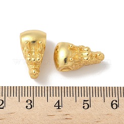 マットゴールドカラー 925 スターリングシルバービーズ  ドラゴン  18.5x9.5x10.5mm  穴：1.6mm&nbsp;STER-R014-13G