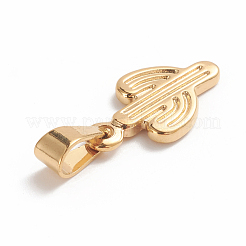 304ステンレスペンダント  サボテン  ゴールドカラー  19x11x2mm  穴：3x7mm&nbsp;STAS-E486-03G
