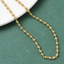 女性用 2.5mm 真鍮サテライトチェーンネックレス  ニッケルフリー  18KGP本金メッキ  18.39インチ（46.7cm）&nbsp;NJEW-B148-02G