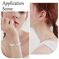 スターリングシルバースプリングリング留め金10個925個  10個のオープン丸カン付き  ローズゴールド  9x6x1.5mm  穴：3mm&nbsp;STER-CN0001-22RG