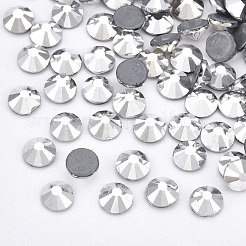 ホットラインストーン  ガラスラインストーンフラットバックカボション  半円  ジェットメタリック銀  ss8  2.3~2.4x1mm  約1440個/袋&nbsp;RGLA-S003-08SS-01