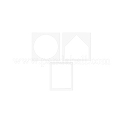 3種類のスタイルのアクリル型3個  混合図形  290~291x240~291x3mm  内径：250~255x203~255mm  1個/スタイル&nbsp;AJEW-BC0007-78