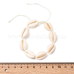 女性用ブレスレットセット6個  ABSプラスチックビーズストレッチブレスレットを含む  天然の貝殻を編んだビーズブレスレット  304ステンレススチールチャームブレスレット  ミックスカラー  内径：2~2-3/8インチ（5.1~5.9cm）&nbsp;BJEW-F520-07