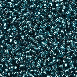 12/0 ガラスシードビーズ  銀並ぶ丸い穴  ラウンド  ライトシーグリーン  2mm  穴：1mm  約30000個/ポンド&nbsp;SEED-A005-2mm-51A