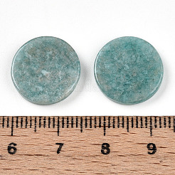 天然石のアマゾナイトカボション  フラットラウンド  15x3mm&nbsp;G-T141-33F