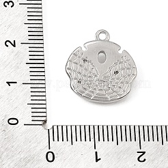 真鍮マイクロパヴェクリアキュービックジルコニアペンダント  クモのチャームが付いたウェブ  プラチナ  17x16x3mm  穴：1.4mm&nbsp;CU-CBA3D76-11P