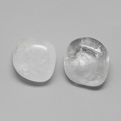 天然石クオーツクリスタルビーズ  ロッククリスタルビーズ  穴なし/ドリルなし  ナゲット  15~30x10~25x5~20mm&nbsp;X-G-Q947-11
